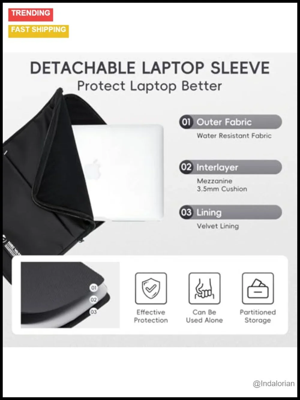 Heavy Duty Clear Backpack with Reinforced Straps, Detachable Laptop Sleeve